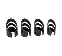Annadue 4 Pcs Guitar Finger Picks, Fingertip Protector Set, Instrument Accessory Kit for Bass Banjo Mandolin (Black)