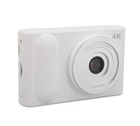 Annadue 48MP 4K HD Dual Digital Camera, 16X Digital Zoom Autofocus Portable CCD Camera, 2.4in TFT Micro SLR Student Camera for Travel Photography Vlogging. (White)