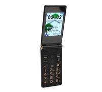 Annadue 4G LTE Flip Phone for Seniors, 4G Unlocked Basic Phone, 2.8" Screen, Built in LED Flashlight, Big Buttons, Bluetooth, 2 Nano SIM Slots, 9 Family Numbers, 5900mAh (Gold)