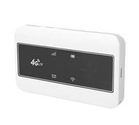 Annadue 4G LTE WiFi Router, Portable Travel Hotspot with SIM Card Support, Long Battery Life, Multi Device Connection, European Compatibility, for Travel Internet Access (White)