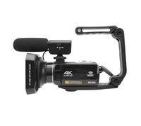 Annadue 4K Video Camera, 56MP HD 3in Touch Screen Digital Camera with Microphone, Wide Angle Lens Stabiliser VCR