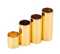 Annadue 4Pcs Metal Guitar Slide Bar Set | Mixed Lengths, Clear Bright Tone, Smooth Metal, for Blues Jazz Country