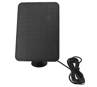 Annadue 4W 5V Solar Panel for Ring Blink Security Camera, IP65 Solar Charger with 360 Degree Adjustable Bracket, Outdoor Panel for Home Security (Black)