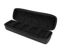 Annadue 5 Slot Hard Watch Travel Case, Portable Zip Organiser Watch Protector with Anti-Movement Watch Pillow. Black