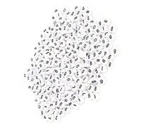 Annadue 500PCs Acrylic Beads DIY Handmade Jewelry Accessories, White Round Numbers for Craft Collection, Essential Materials for DIY and Craft Enthusiasts