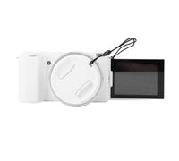 Annadue 5K 72MP Digital Camera with 12X Optical Zoom Lens 12X Zoom Camera 12X Magnification Camera 3 Inch Flip Screen Timelapse Macro Photography LED Flash for Landscape Portrait (White)