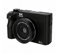 Annadue 5K 75MP Mirrorless Camera, Retro Style Mirrorless Camera with 18x Digital Zoom, Pop Up Flash, 3 Inch Screen, for Vlogging, Travel, Selfies