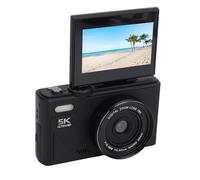 Annadue 5K Digital Camera for Photography, 75MP WiFi Vlogging Camera for Travel, 18X Zoom, Auto Focus, Anti Shake, 3 Inch Flip Screen, for Beginners and Teens (Black)