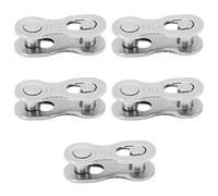 Annadue 5pairs Bicycle Missing Link, Corrosion Resistant, Rustproof Steel Bike Chain Quick Release Link, 11 Speed Master for Road Mountain Bike Chains (11 Speed)