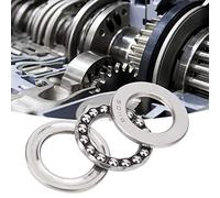 Annadue 5Pcs 51105 Axial Ball Thrust Bearing for Machinery Use | Bearing Steel, Low Noise, Smooth Rotation, Resistant, Easy Install