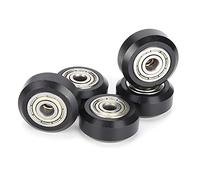 Annadue 5Pcs POM Pulleys with Good Wear Resistance, High Compatibility, and Lubricated Installation, for Improving Print Quality and Efficiency in DIY 3D Printers (Black)