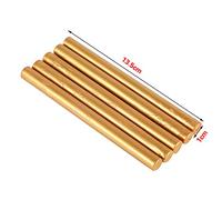 Annadue 5pcs Seal Stamp Wax Sticks, Sealing Wax for Vintage Birthday Wedding Invitation Cards, Red Colorful Sealing Sticks for Party Decoration (Gold)