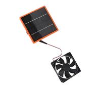 Annadue 5W 12V Solar Powered Fan with Bracket, Portable DIY Cooling Ventilation Fan with Solar Panel for Chicken Coop Greenhouse, Shed, Pet House Window Exhaust