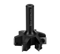 Annadue 6 Flute Planing Router Bit, 1/2 Inch Shank, 2 Inch Cutting Diameter