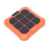 Annadue 6 in 1 Handheld Electronic Game, Rechargeable Brain Training Memory Portable Travel Puzzle Game with Silent Mode, Boys Girls (Orange)