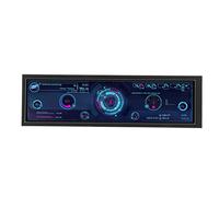 Annadue 8.8 Inch IPS Display, 1920x480 Resolution, CPU GPU SSD Data Temperature Monitor Chassis Sub Screen for RPi, with Horizontal and Vertical Screen Switching, 360 Degree Rotation