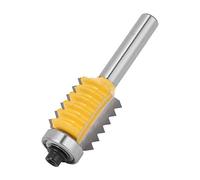 Annadue 8 Shank Woodworking Cutter Rail Stile Router Bit, Multi Tooth Wave Type Wood Milling , Carbide Side Milling Cutter with Anti-Reverse Design for Clean Chip-Free Cutting, 8 X (#1)