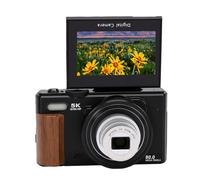 Annadue 80MP 5K Digital Camera with 180 Degree Flip Screen for Photography