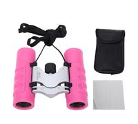 Annadue 8x21 Binoculars for Kids Aged 3 to 12 Years, 1.5 Inch Eyepiece Water Proof Shockproof Compact Folding Child Binoculars for Camping Outdoor Exploration (Pink)