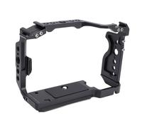 Annadue A7C II A7CR Camera Cage, Aluminum Alloy Full Access Vlog Making Camera Video Cage with Arca Base, Cold Shoe Port, 3/8" 1/4" Thread, Locating Holes