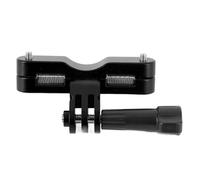 Annadue Action 5 Pro Bike Saddle Rail Camera Mount for X4, Aluminum Alloy Bike Rail Mount with CNC, Silicone Materials for Adventure Recording (Black)