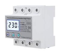 Annadue Adjustable Voltage Protector STVP-932, Self-Resetting 3-Phase (80A) | LCD Multifunctional Voltage Protector with Over/Under Voltage Protection, for /400VAC Systems