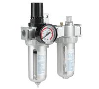 Annadue Air Compressor Filter Regulator Combo 1/2" NPT Air Pressure Regulator with Gauge, Oil Water Separator Trap and Filter for Tools Painting Pneumatic System