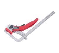 Annadue Alloy Steel Quick Ratchet Guide Rail Clamp for Track Saw Table Woodworking, Self-Aligned Design, Non-Slip ABS Pad for Stable Clamping