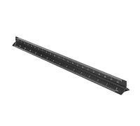 Annadue Aluminum Alloy Triangular Scale, 11.8in Measuring Range, Drawing Tool Ruler for Architect Drafting, Engineering Blueprint, Metal Scale