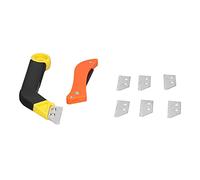 Annadue Angled Grout Hand Saw with Blades, Tile Jointing for Grout Removal, 2-in-1 Cleaner Tool for Door Window Floor Seam, 6 Extra Blades Included, Non-Slip Handle