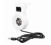 Annadue Aquarium Cooling Fan, USB Connection Quiet Fish Tank Cooler Fan, Space Saving Chiller for All Seasons (White)