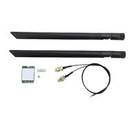 Annadue AX1675X WiFi 6E M.2 Wireless Card, Triple Band 2.4G 5G 6GHz Bluetooth 5.3 PC Network Adapter with Dual 8db Antenna, Support for 10 11 Intel AMD