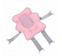 Annadue Baby Bathtub Cushion, Soft T Shaped Breathable Floating Bathing Seat, Quick Dry Baby Bath Tub Seat Support for Infant Newborn (Pink)