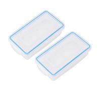 Annadue Battery Storage Box Organizer, Battery Storage Case Stores 2PCS 18650 Battery, Waterproof Batteries Protector Cover, Made of Durable Plastic in a Slim Design, Great for Kitchens Home Offices