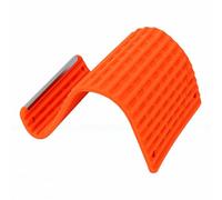 Annadue Bendable Silicone Phone Stand with Aluminum Alloy Core, Anti Slip Foldable Desk Phone Holder for Smartphone, Tablet, Laptop, Portable Multi-Angle Stand for Home Office (Orange)