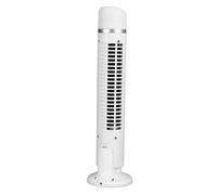 Annadue Bladeless Tower Fan, Quiet USB Tower Fan with Light, Mini Desktop Fan, Student Office Home Standing Fan. Black (White)