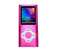 Annadue Bluetooth 5.3 MP3 Player, 1.8 Inch Screen Portable HiFi Music Player with 32GB Memory, FM Radio, E-Book, Recording, for Sports Commuting Travel (Pink)