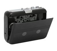 Annadue Bluetooth Cassette Player,Portable Cassette Tape Player with Headphone,Bluetooth Transfer to Headphone/Speaker,Support Auto Reverse,FM Radio,3.5mm Headphone Jack(Black)