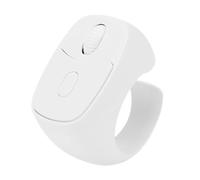Annadue Bluetooth Scrolling Ring Remote, Page Turner Camera Controller with 32.81ft Range, Multifunctional Buttons, for E Book Reading Short Video (White)