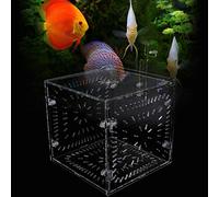 Annadue Breeding Box for Fish Tank Aquarium, Acrylic Isolation Incubation Box 30x15x15cm, Clear Seedlings Reproduction Tank for Small Fish, Shrimp, Guppy (15CM*15CM*)