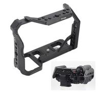 Annadue Camera Cage, Aluminum Alloy Video Rig with Upper Handle and Cold Shoe Mount for A7M4 A7R4 A7S3 A9II A7M3 A7R3
