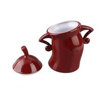 Annadue Canister with Attitude Drop Resistant PVC Food Storage Jar (Red)