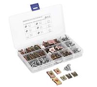 Annadue Car U-Clips Nuts 6/8/10/12 Assortment Interior Trim Fasteners, U Type Nuts with Stainless Steel Screws for Auto Trim Retainer Body Panel