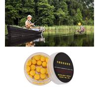 Annadue Carp Fishing Foam Pop Up Pellets, 30Pcs Floating Soft Bait Lures, 12mm Red Fish Attractant Pellets for Carp Fishing Lake River (Yellow odorless 10MM)