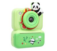 Annadue Cartoon Instant Print Camera, 48MP 1080P 2.4" Instant Camera, 8X Zoom, with 4 Rolls Print Photo Paper, Christmas Birthday Gifts, 1300mAh Battery