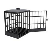 Annadue Cell Phone Jail with Timer, Smartphone Lock Box, Mobile Phone Prison Lockable Safe, Cage with Timer for Classroom Home Office, Storage Gadget Lock Up (All Black)