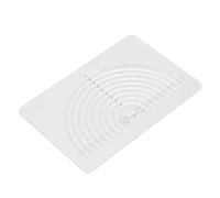 Annadue Clear Acrylic Circle Quilting Ruler Semicircle, Durable Sewing Ruler for Cutting Perfect Circles, Half Fold Design Eliminates Pinholes, Multi Function for Quilting and Measurement