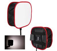 Annadue Collapsible Photography Square LED Video Light Softbox Kit, 16.3" Folding Diffusion Diffuser with Magnetic Supports, Softens Light & Reduces Shadows for Studio, Portrait, Product