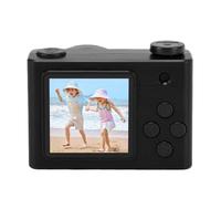 Annadue Compact Digital Camera, Retro 1.54 Inch Screen Autofocus 120 Degree Wide Angle Digital Camera with 2MP Front Rear Dual Lens for Photography Travel Vlog (black)