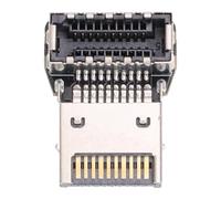 Annadue Computer Motherboard Type E Adapter, USB 3.1 10Gbps 20Gbps Type E 90 Degree Elbow, with Multi Layer PCB for Smooth Signal Transfer and Cable Management (PH76EE-A)